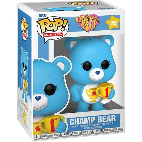 (Pre-Order Nov 2022) Care Bears 40th Anniversary Champ Bear Pop! Vinyl Figure